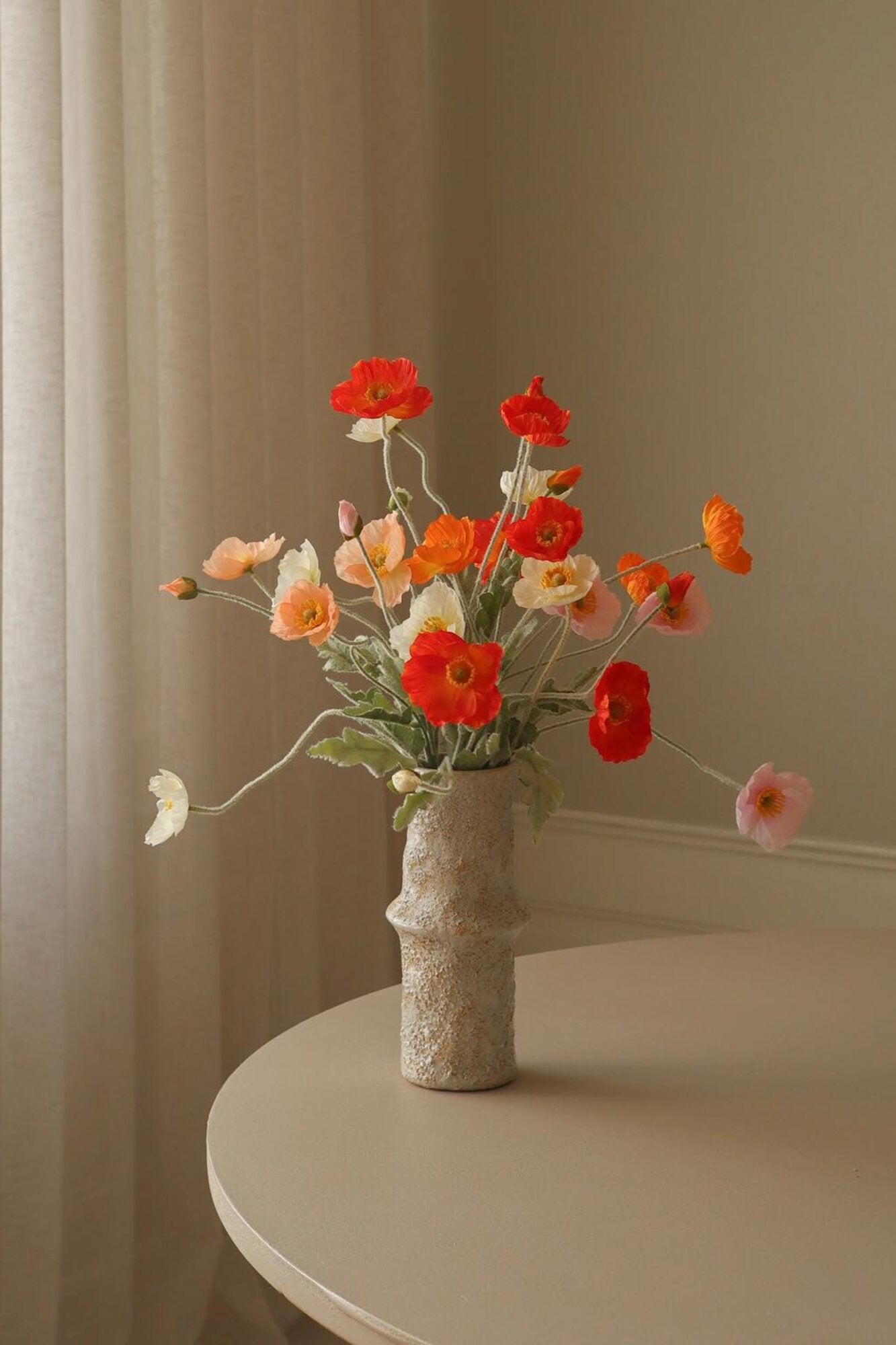 Wild Poppy Dance buket - rød/orange